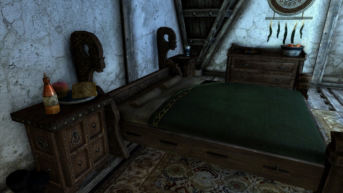 Черновересковый мед в спальне Сабьорна