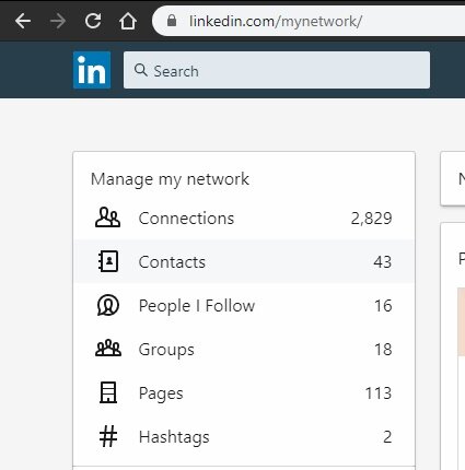Mynetwork в Linkedin
