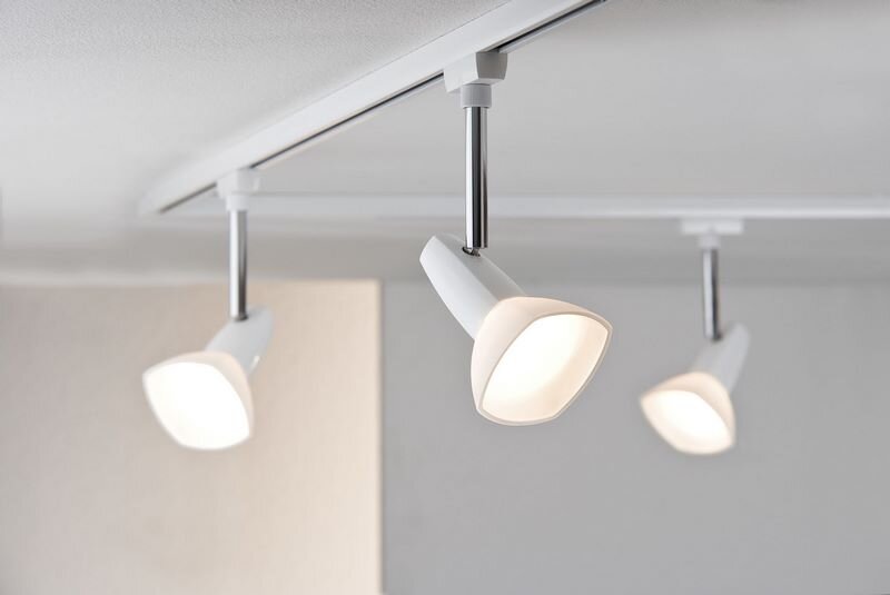 Конструкция трековых светильников на шинопроводе