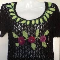 Женская летняя кофточка крючком