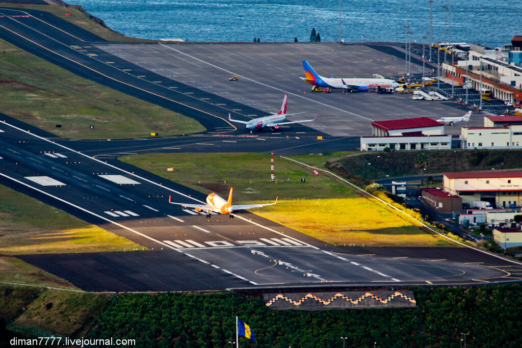 Peligroso aeropuerto de madeira