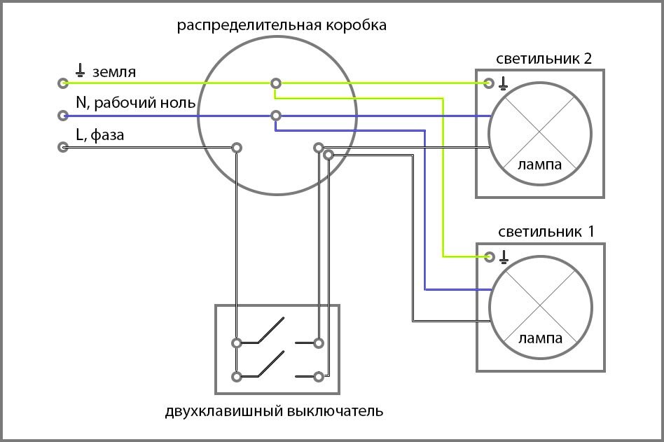 Схема двухклавишного