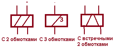 Катушки с 2 и 3 обмотками