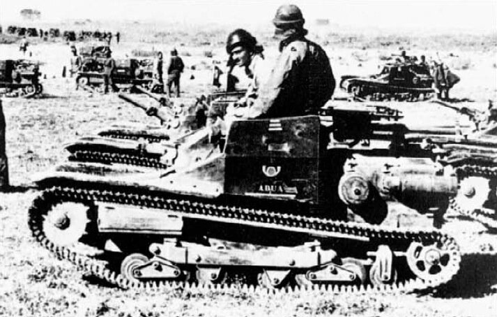 Итальянская часть, укомплектованная CV-33 & CV-35 в Эфиопии