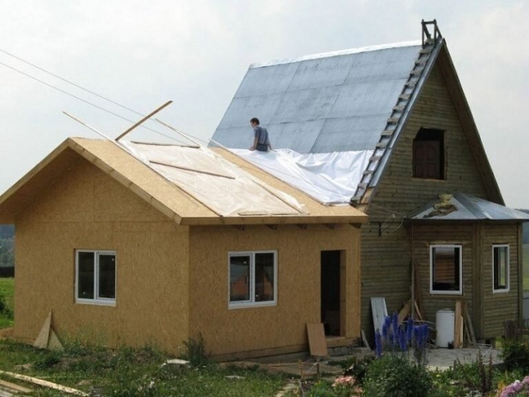 Пристройка к дому.