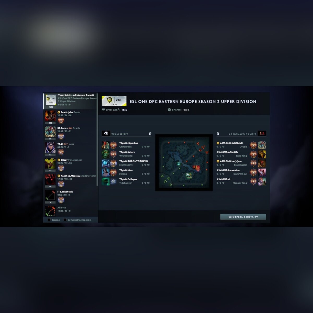 Начало противостояния 