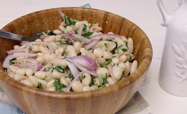 Салат из фасоли и тунца рецепт – Французская кухня: Закуски. «Еда»