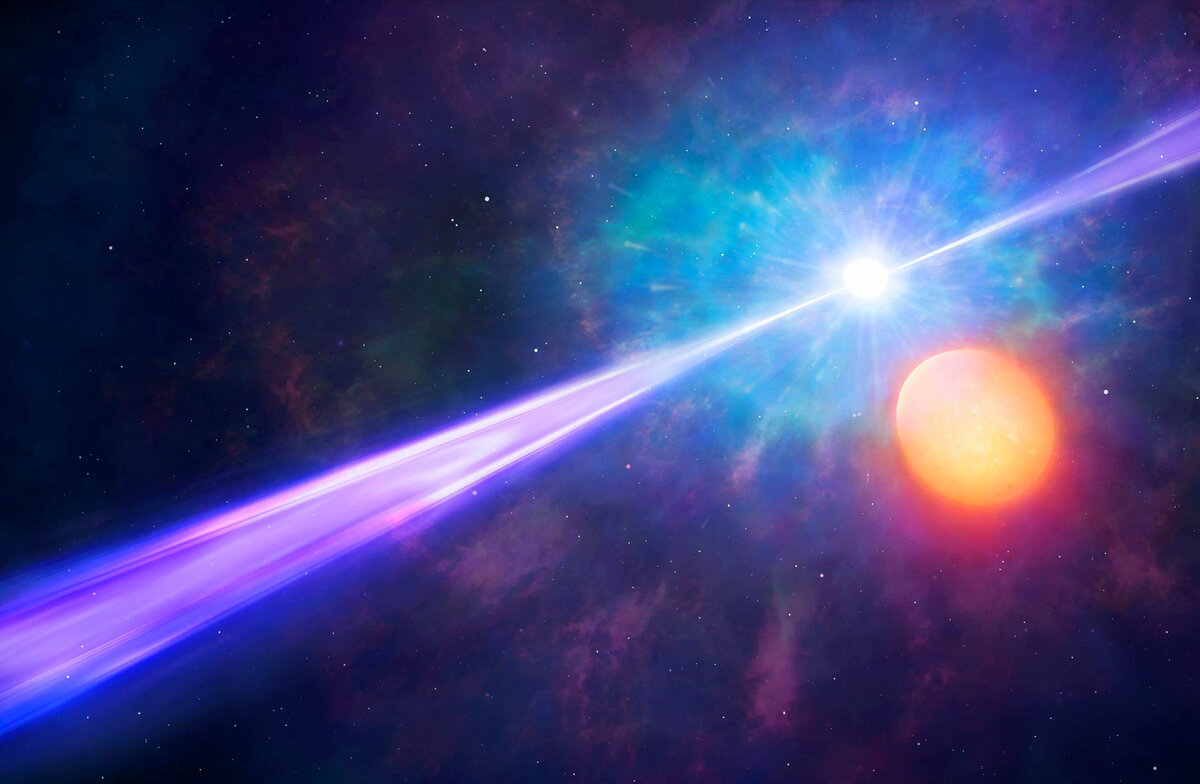 Гамма всплеск GRB. Gamma ray Burst. Нейтронные звезды излучают гамма излучение. Вспышка гамма-излучения.