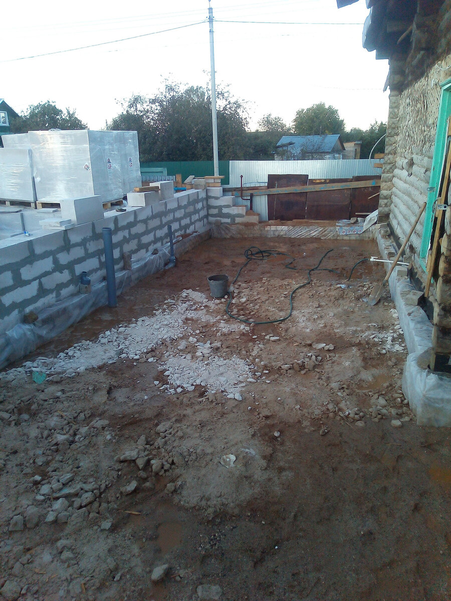 проливка основания