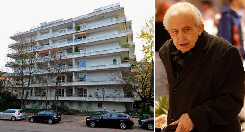 Корнелиус Гурлитт и дом в Швабинге, где были найдены картины на миллиард евро