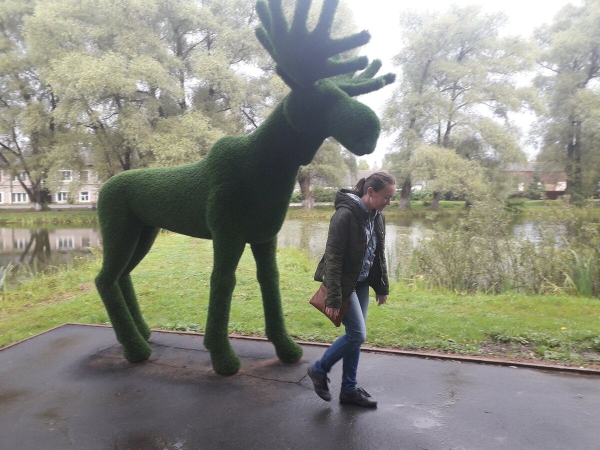 Парк в городе Оленино