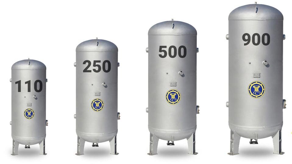 Ресиверы в наличии и под заказ. Материал: сталь, нержавейка, оцинковка.