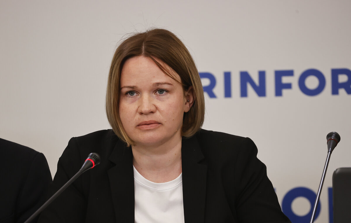    Глава украинского бюро Amnesty International Оксана Покальчук  Dogukan Keskinkilic/Anadolu Agency via Getty Images