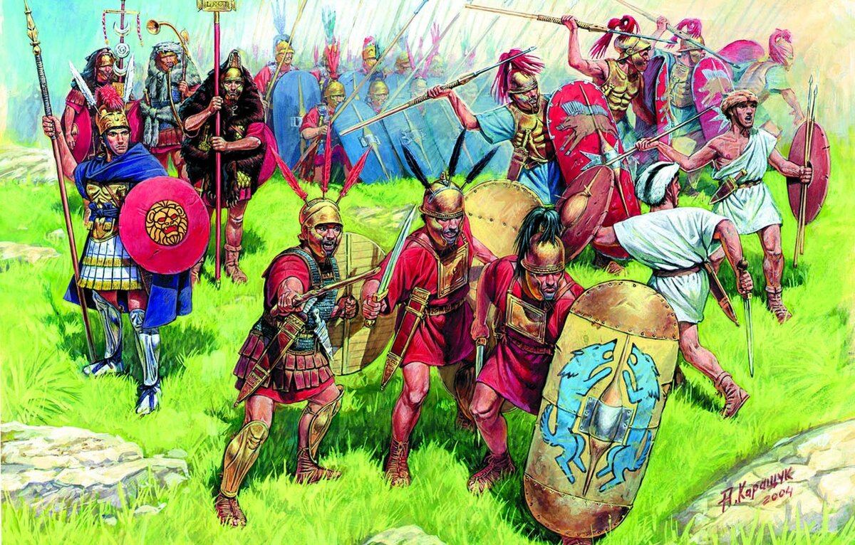 Римские легионеры и велиты