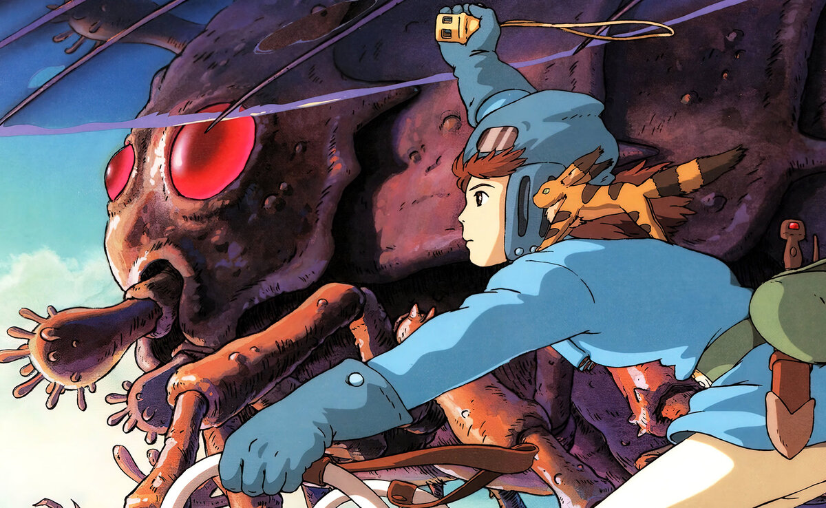 Кадр из аниме "Навсикая из долины ветров".