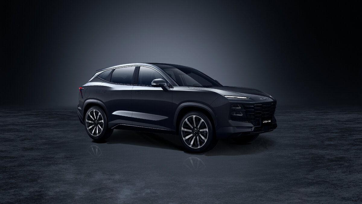 Новый кроссовер Jetour Dashing в черном цвете.