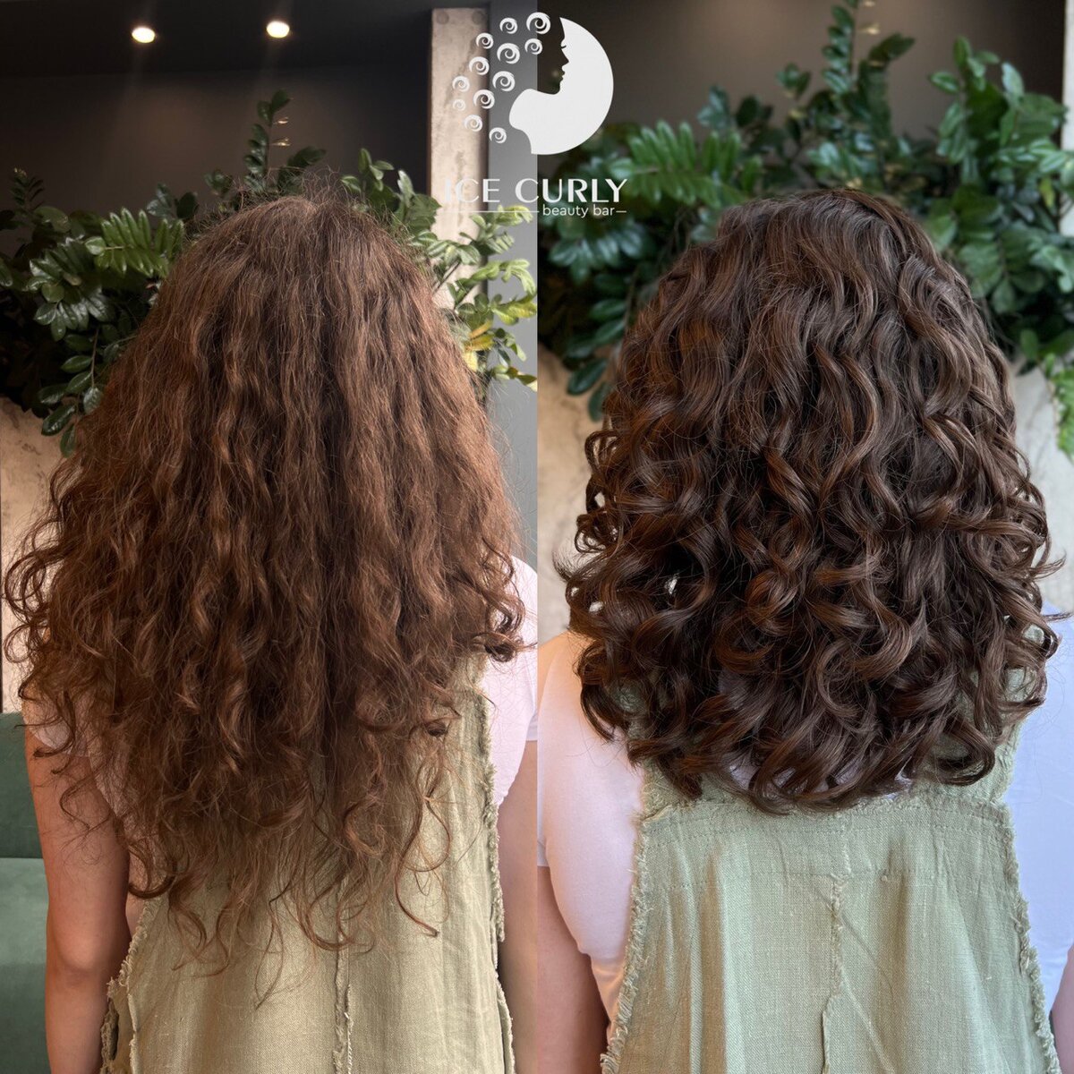 Как здесь, например, после ухода в салоне ICE CURLY.