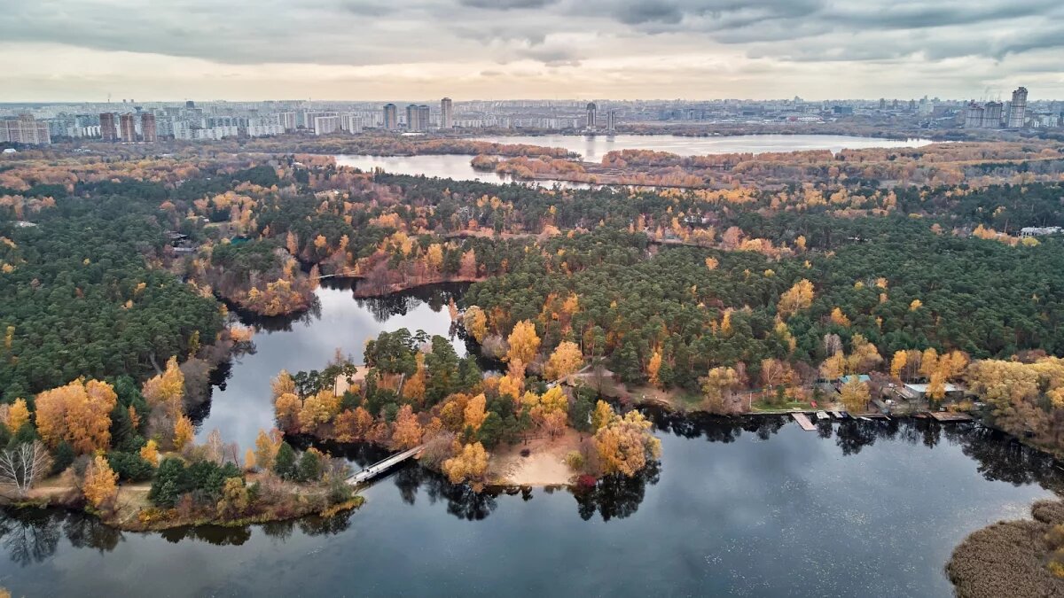 Вид на Серебряный бор 