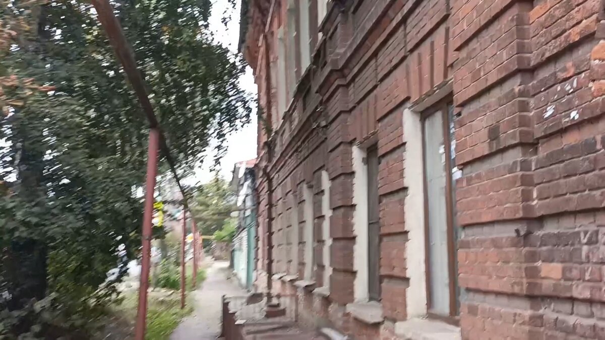 Старинные дома на улице Герасимова. Мичуринск 2023 год