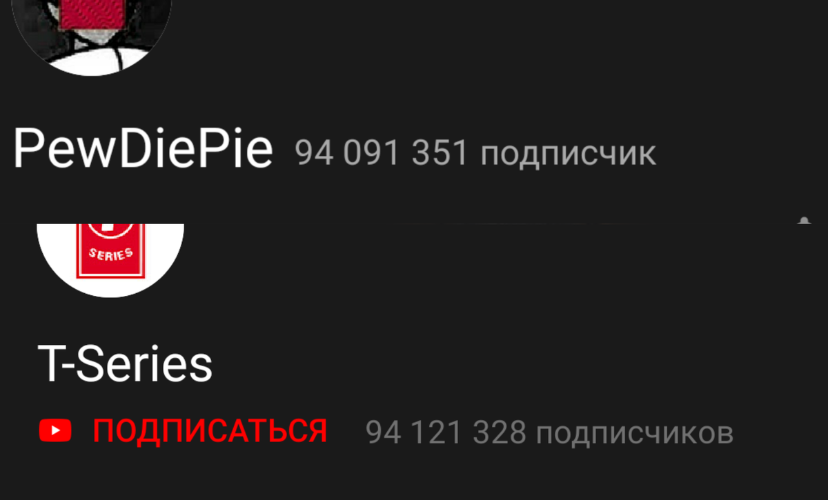 Скриншоты с сайта YouTube на 14апреля2019.