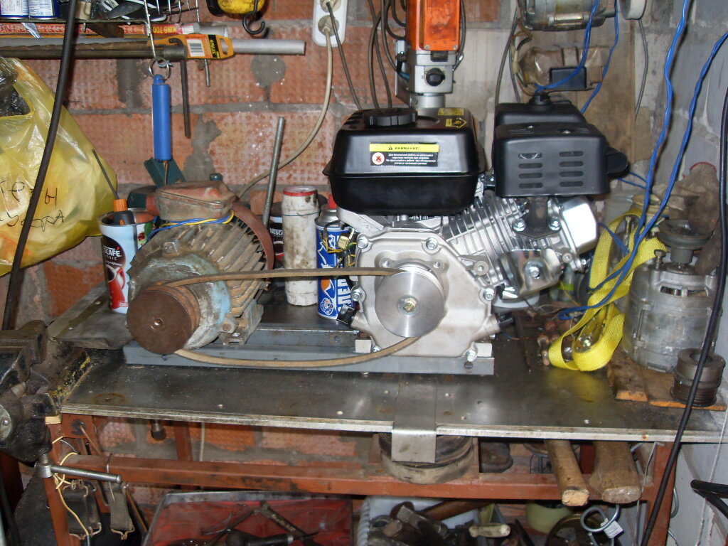 Сделал самодельный генератор на в на случай отключения электричества: фото и описание