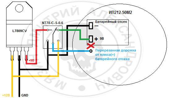 Схема ип 212 50 м