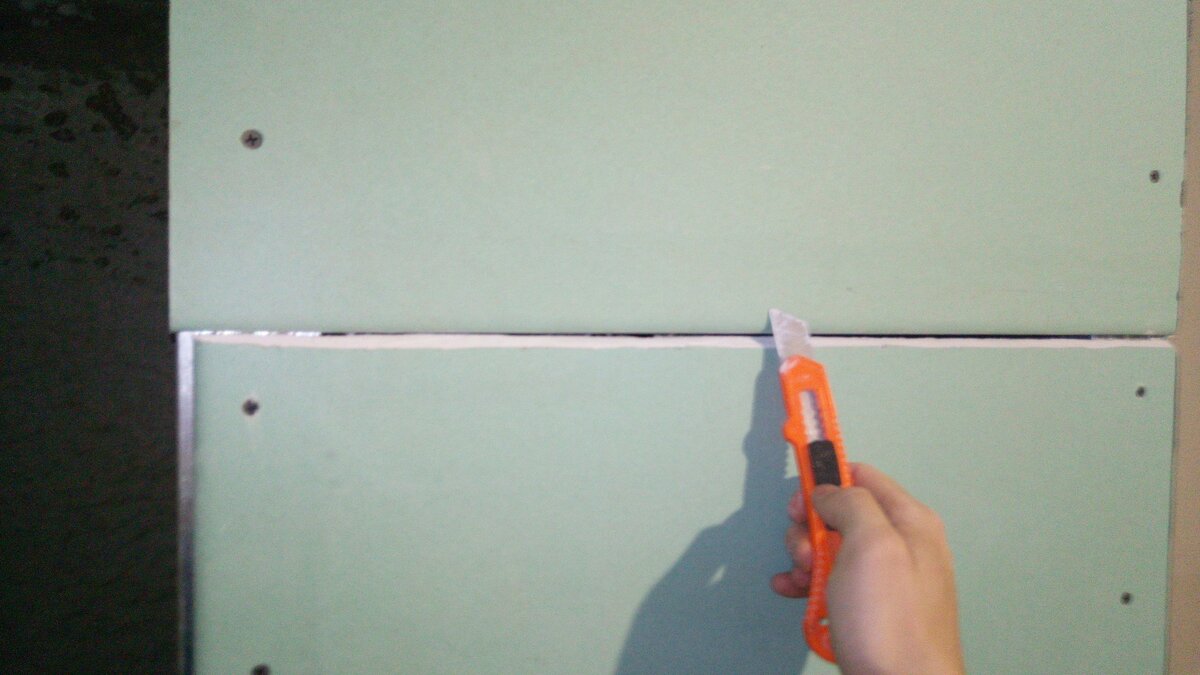 Подготовленный шов к шпаклевке