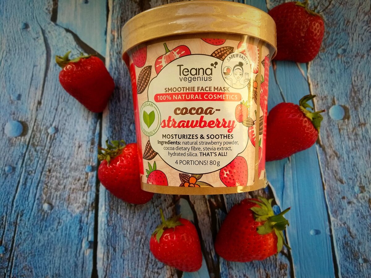 Отзывы о маске-смузи Клубника Какао, российский бренд Теана. 