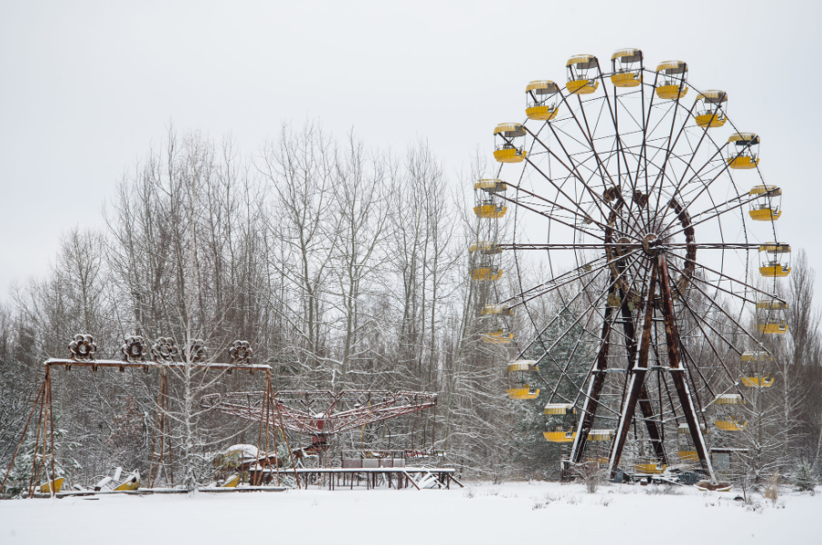 Это колесо обозрения своеобразный символ Припяти