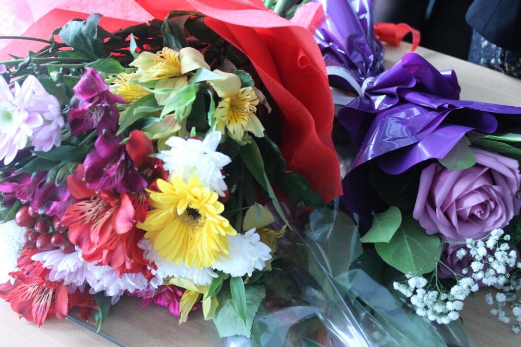 Букет, подаренный 1 сентября... 