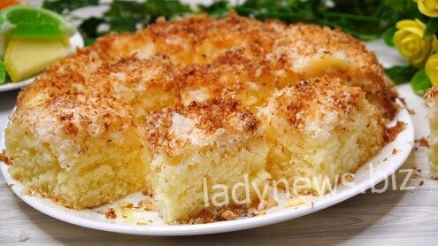 Кокосовый пирог «Кухен» - простой рецепт с фото