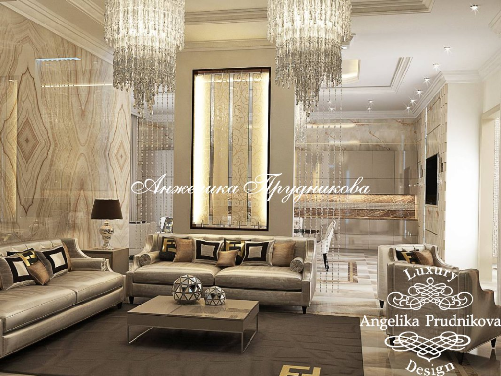 На фото: Интерьер квартиры в стиле ар-деко в ЖК «Садовые кварталы»