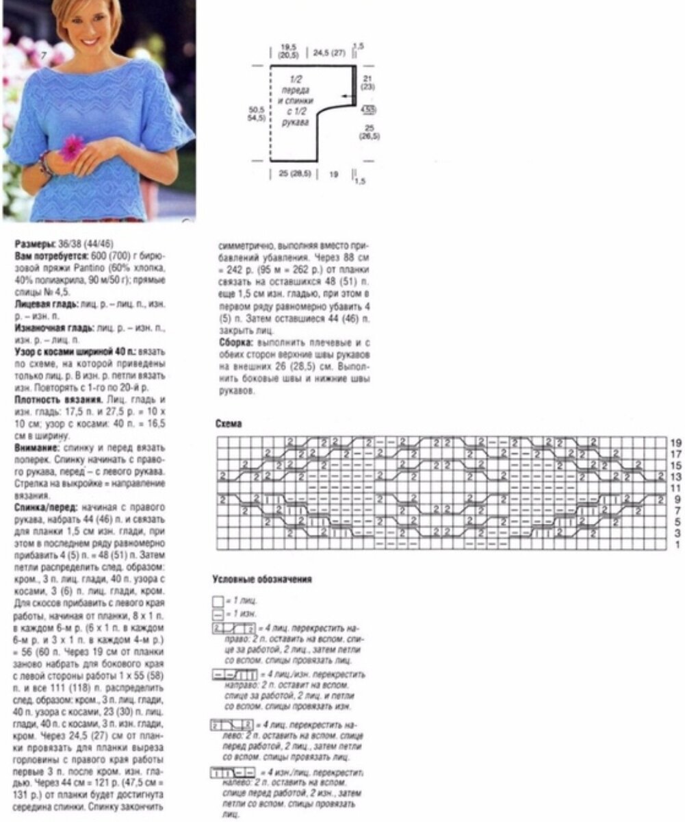 Поперечное вязание спицами для женщин схемы с описанием
