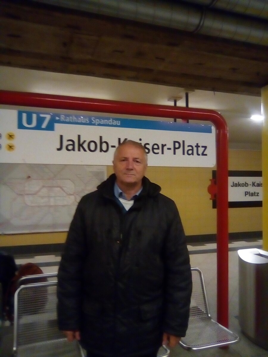 В берлинском метро.