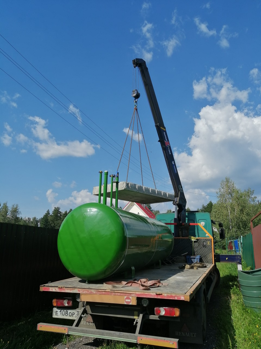 Фото газгольдера с высокими патрубками