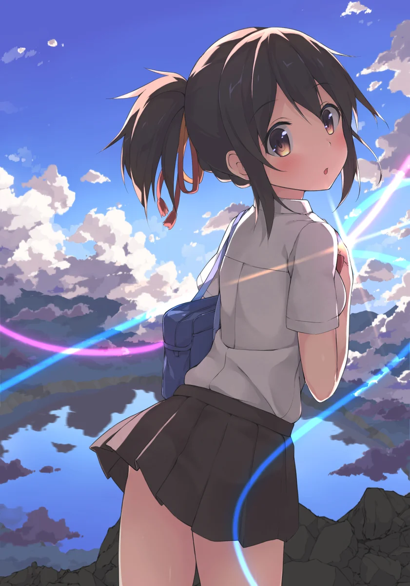 Kiruko nawa. Мицуха Миямидзу. Мицуха Миямидзу аниме. Твоё имя аниме Мицуха. Твоё имя Мицуха Миямидзу