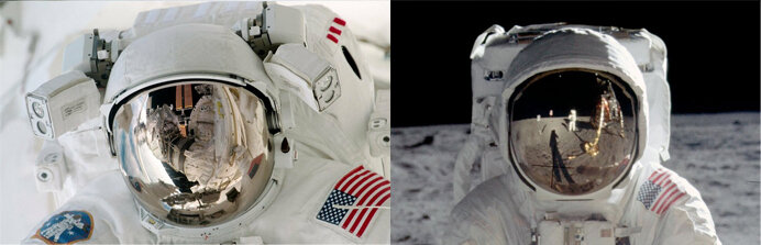 Визор шлема астронавта