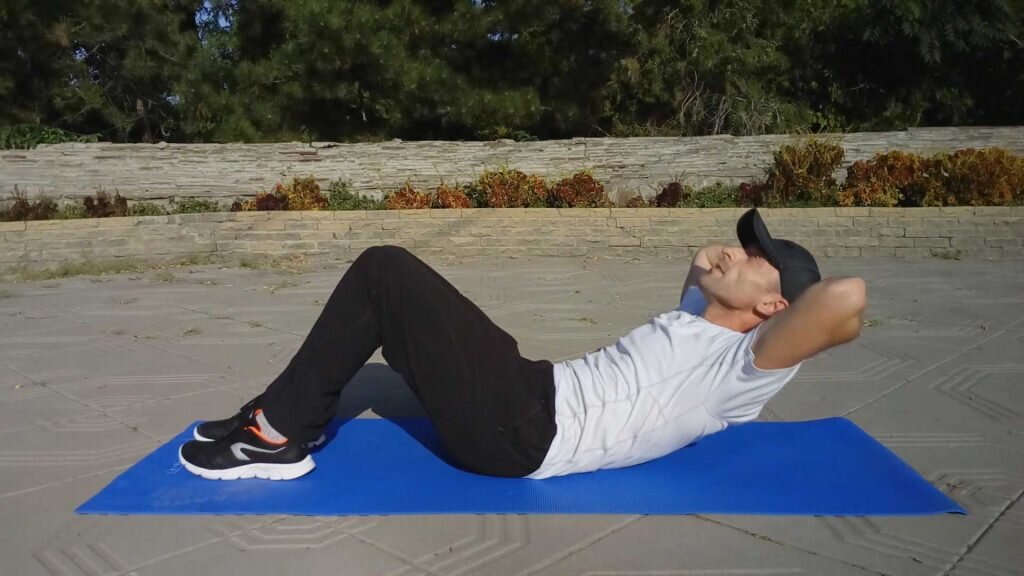 Скручивания лежа. Финиш.