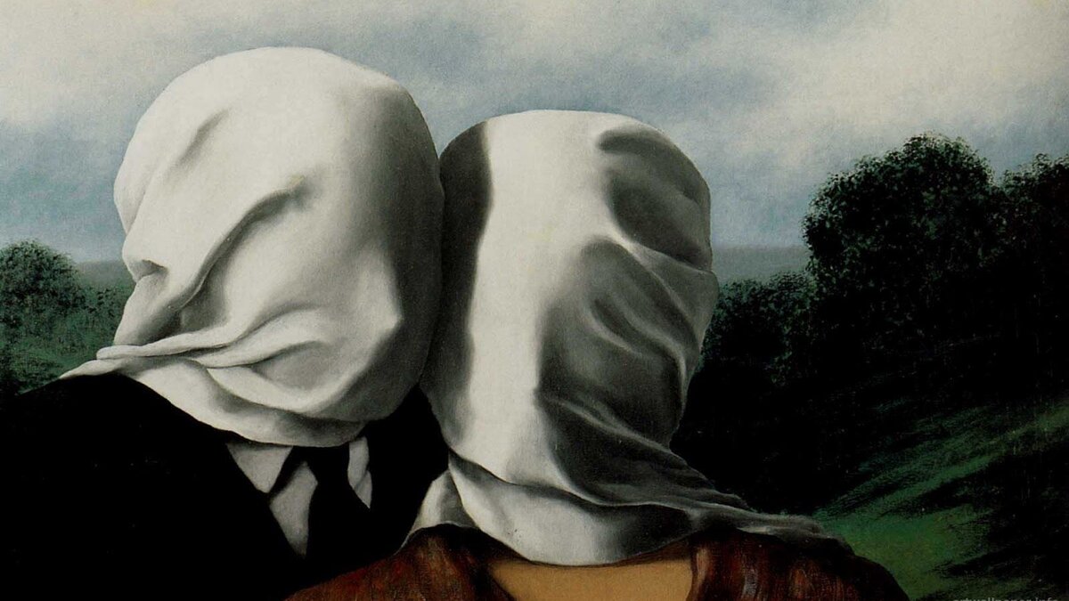 Рене Магритт "Влюблённые"