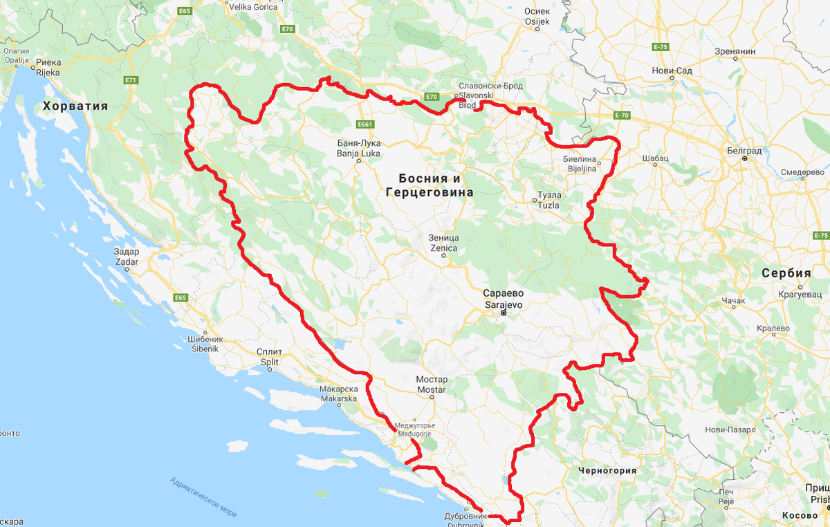 Босния и герцеговина карта страны