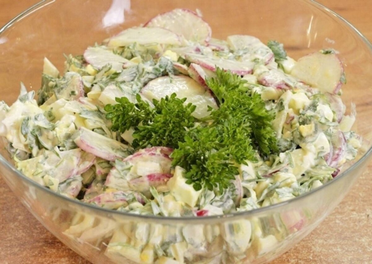 Редис салат вкусный рецепт