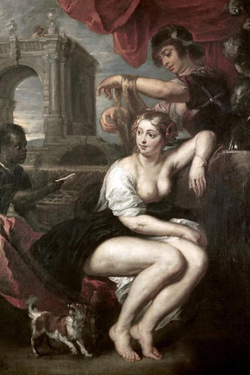 Питер Пауль Рубенс. «Вирсавия у Фонтана», 1635г. дерево, масло. 175x126, Дрезденская картинная галерея, Германия