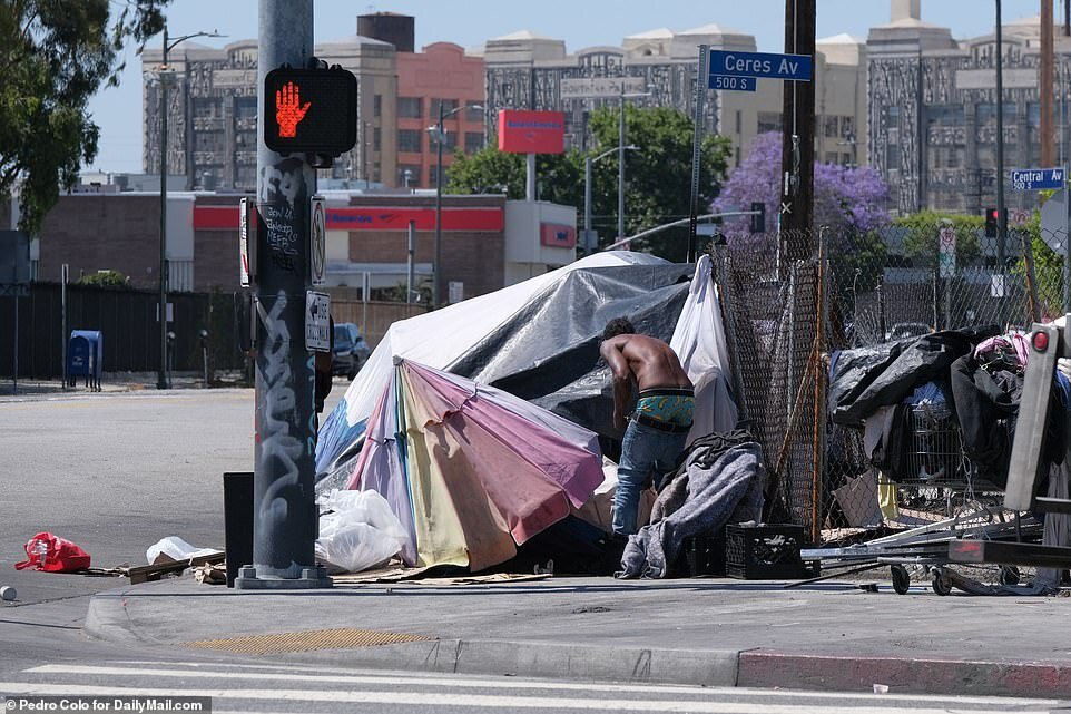 Лос анджелес бомжи. Даунтаун Лос-Анджелеса бомжи. Лос Анджелес бомжи палатки.