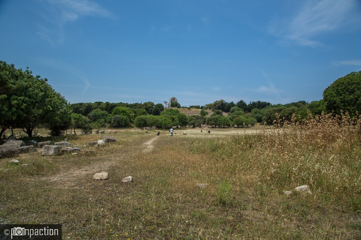 На вершине холма виден Акрополь - мы почти на месте