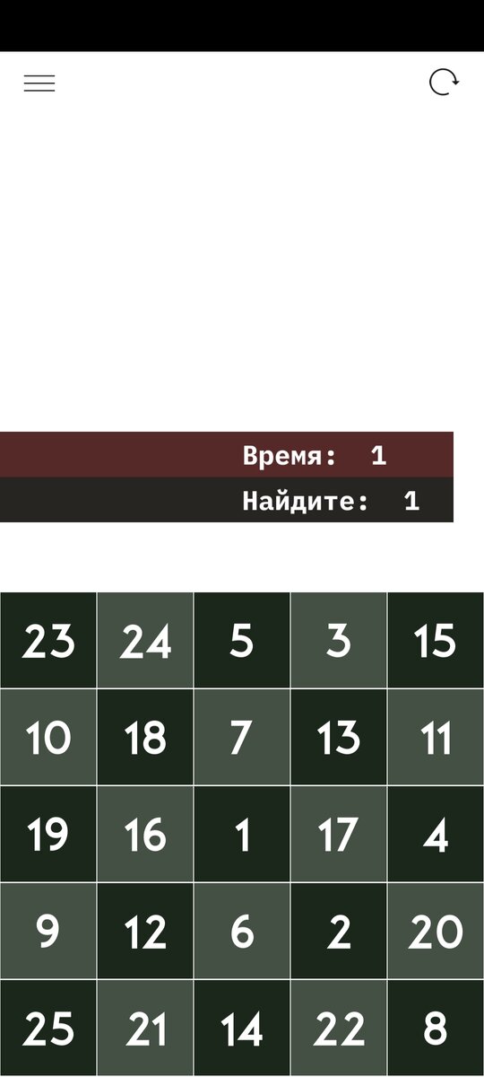 Таблица шульте