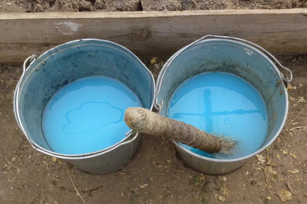 Раствор медного купороса.