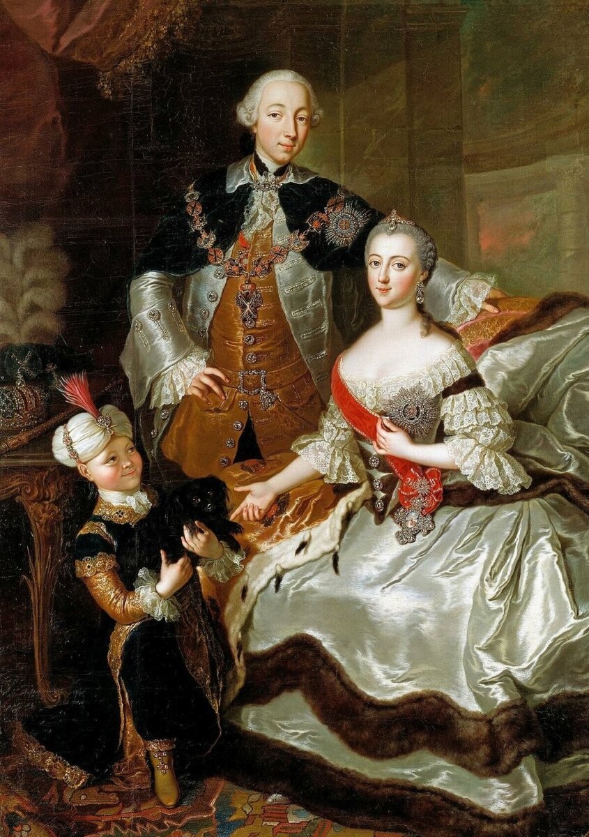 Петр III и Екатерина II. 1756 год