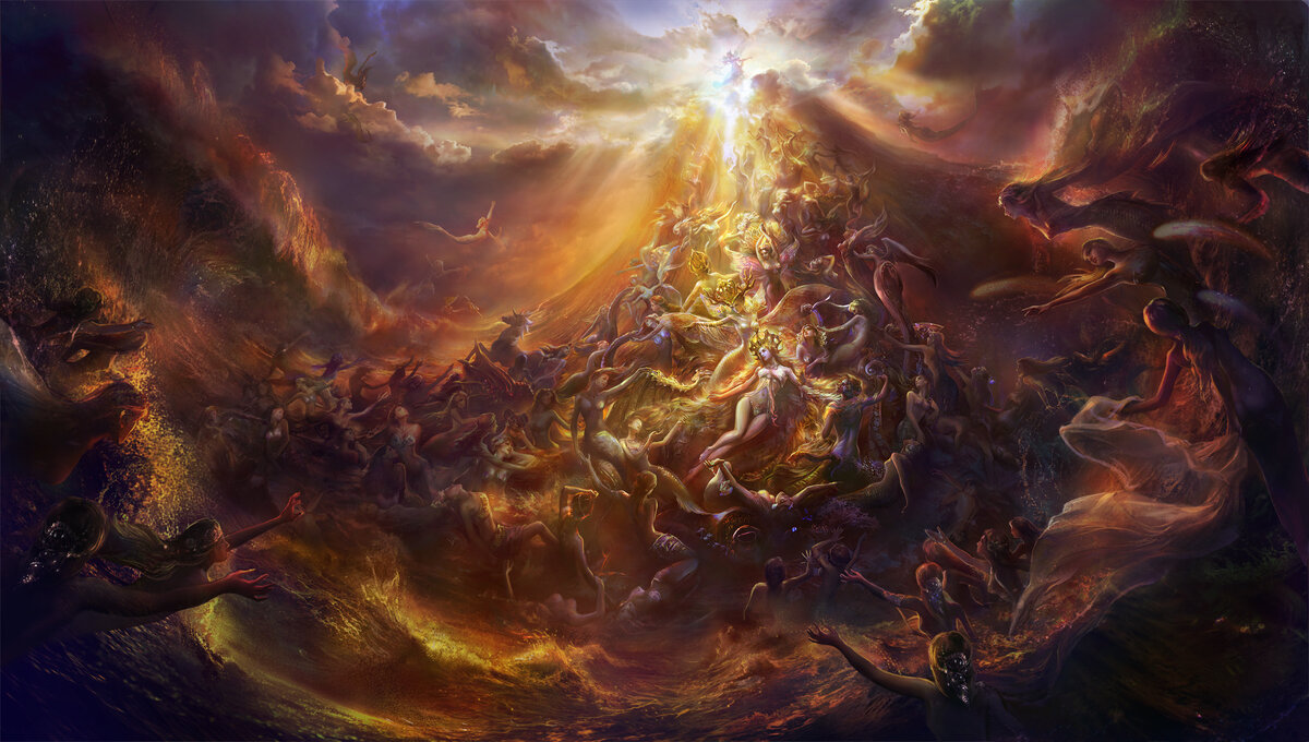 примерно так представляли себе древние греки Великий Хаос.