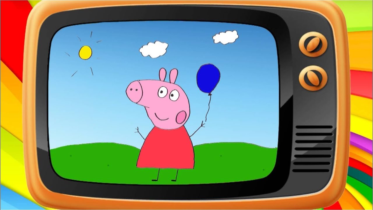 Как нарисовать Свинку Пеппу. Оживающие рисунки / How to draw Peppa Pig.  Наше всё!