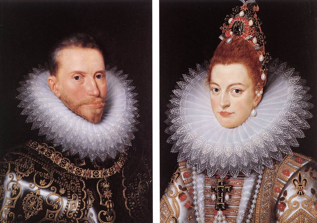 Франс Пурбус II (Младший) (1569 – 1622). Портреты Альберта VII Австрийского и                                                                                                 Изабеллы Испанской